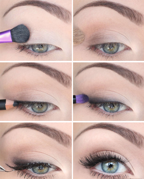 Как правильно выбрать тени: повседневный макияж для голубых глаз